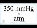Converting mm of Mercury to Atmospheres