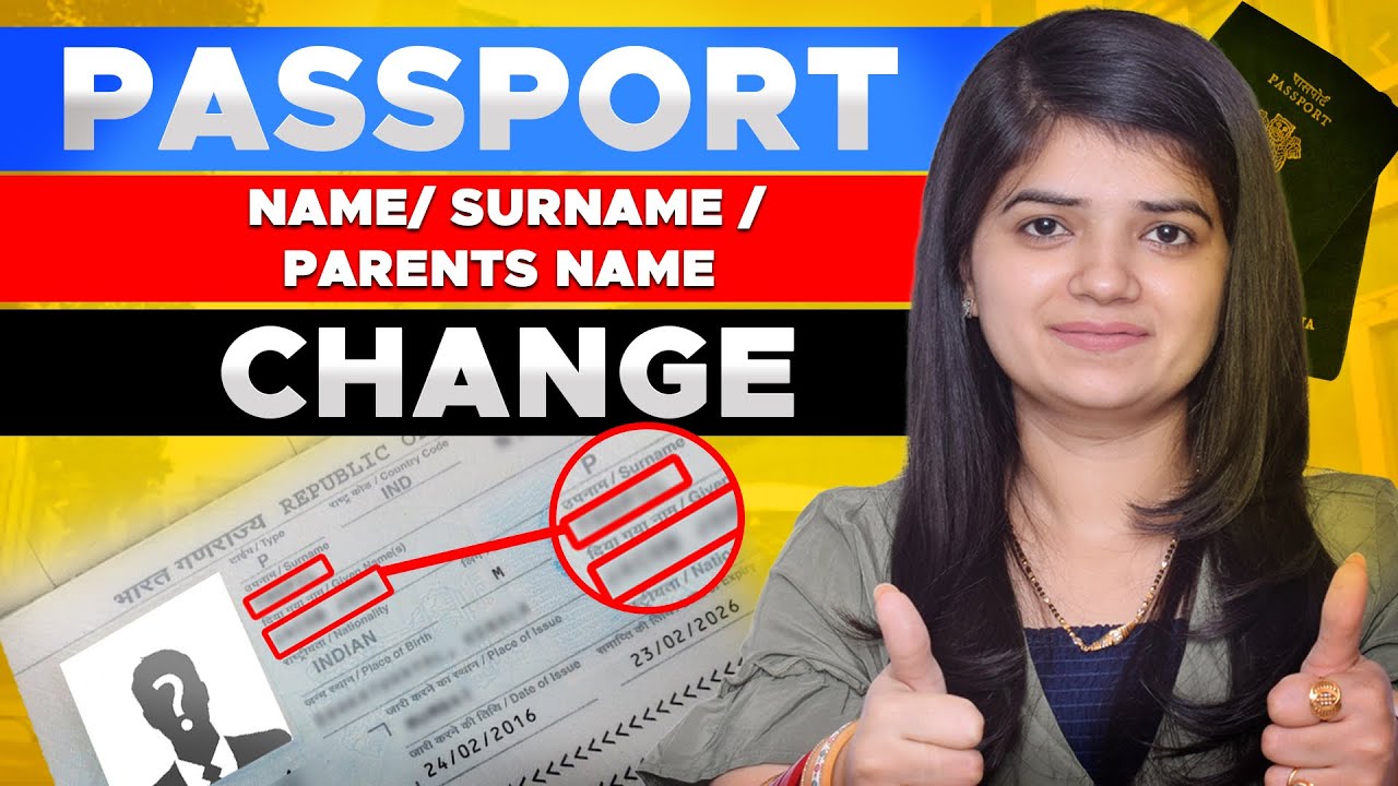 How To Change Name In Passport YouTube How To Change Name In Passport YouTube