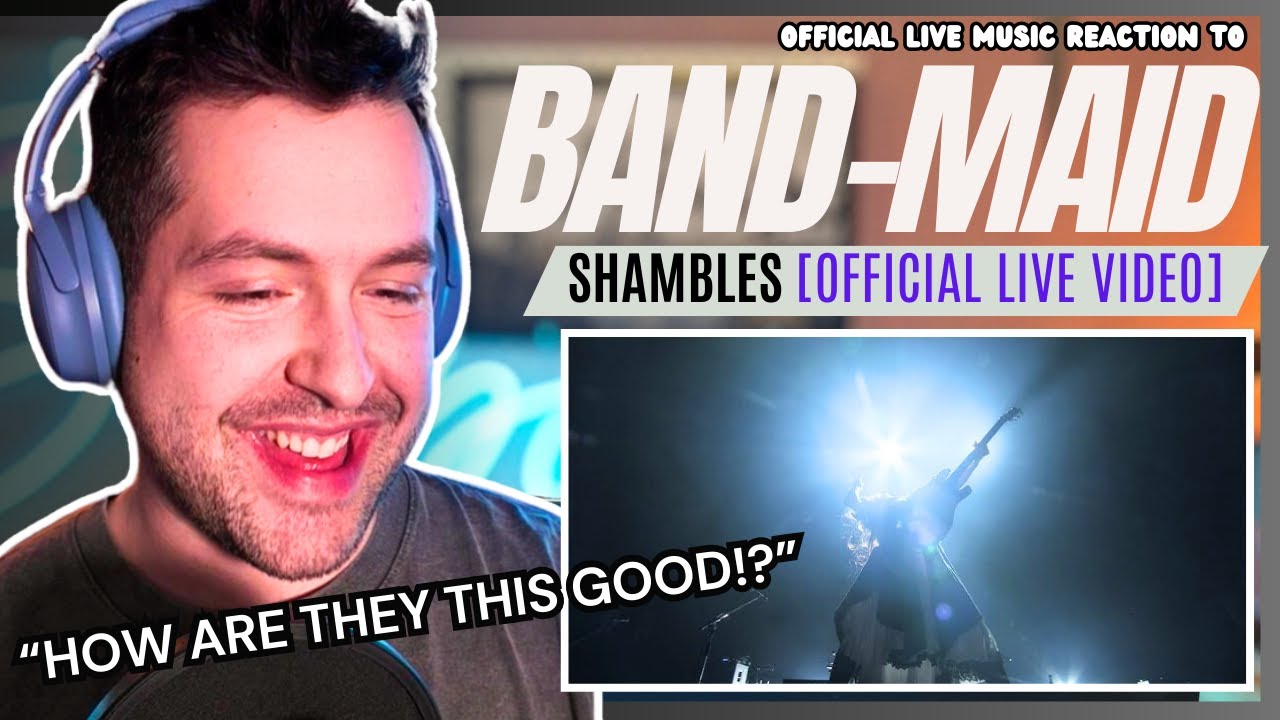 J-rock fan's REACTION to BAND-MAID / Shambles (Official Live Video)