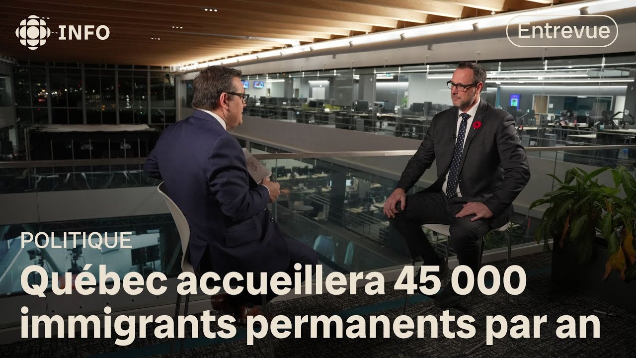 Immigrants permanents au Québec : entrevue avec Jean-François Roberge | Les coulisses du pouvoir