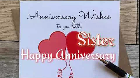 Happy Anniversary sister status
