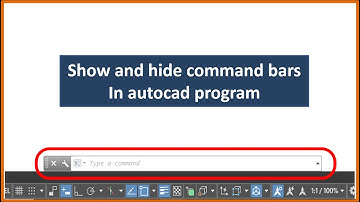 Show and hide command bar in autocad