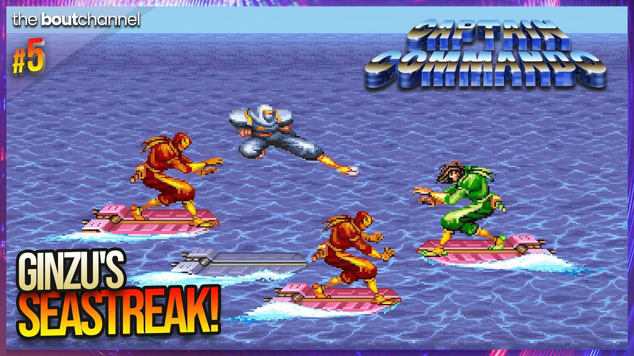 Captain Commando (Arcade Gameplay, "Ginzu the Ninja", stg.5) ㅡ Seaport