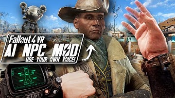 You Can Now SPEAK to FALLOUT 4 VR NPCs! // Fallout 4 VR AI Mod Gameplay