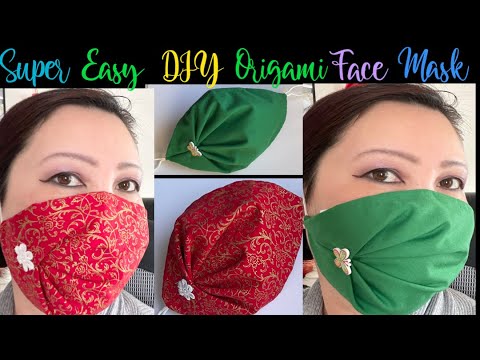 (243)How To Make The Best Fit /No Fog On Glasses & Nose Bridge Pocket 2 In 1 Face Mask Easy Tutorial