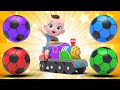 Train Playground | Color Balls Seven Steps música colorida Learn Sing A Song! Infantil Nursery Rhyme