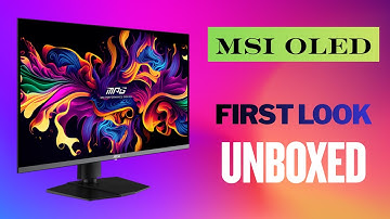 MSI MPG 322URX QD-OLED 4K Gaming Monitor Unboxing