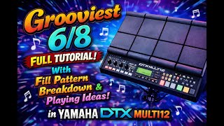 YAMAHA DTX MULTI12 —🥁🔥 ✨full tutorial 🔥 on a groovy 6/8 rhythm packed with deep low tones #dtxm12 screenshot 5