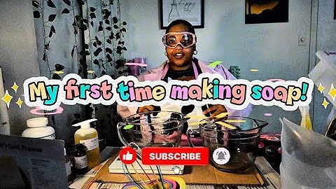 My 1st time making Cold Process Soap 🧼 