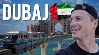 Jedinečné metro, umelý ostrov Palm Jumeirah a Dubai Marina | Dubaj, Spojené arabské emiráty 🇦🇪