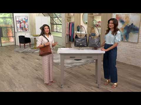 Dooney & Bourke Denison Leather Croco Hobo Bag on QVC @QVCtv