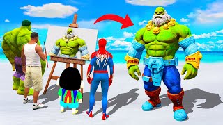 GTA 5 | GTA5 BUT WHATEVER GREAT GOD GULK SHINCHAN, FRANKLIN & HULK DRAWS COMES TO REAL LIFE screenshot 4