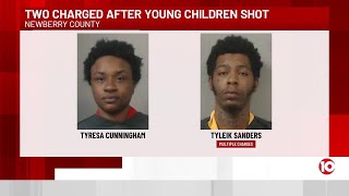 Mother among 2 charged after children shot in Newberry County
