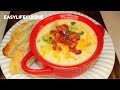 Overloaded Creamy Potato Soup with bacon/How to make/comfort food by: easylifecuisine