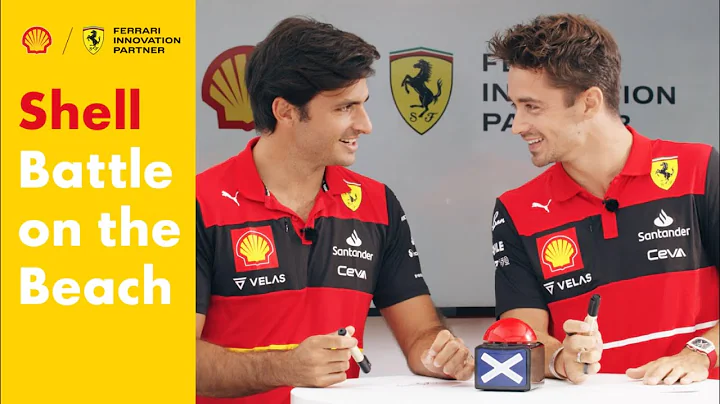 Cuộc chiến trên bãi biển với Charles Leclerc & Carlos Sainz của Scuderia Ferrari