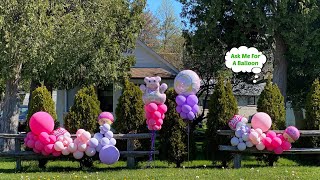 Balloon Garland On Fence