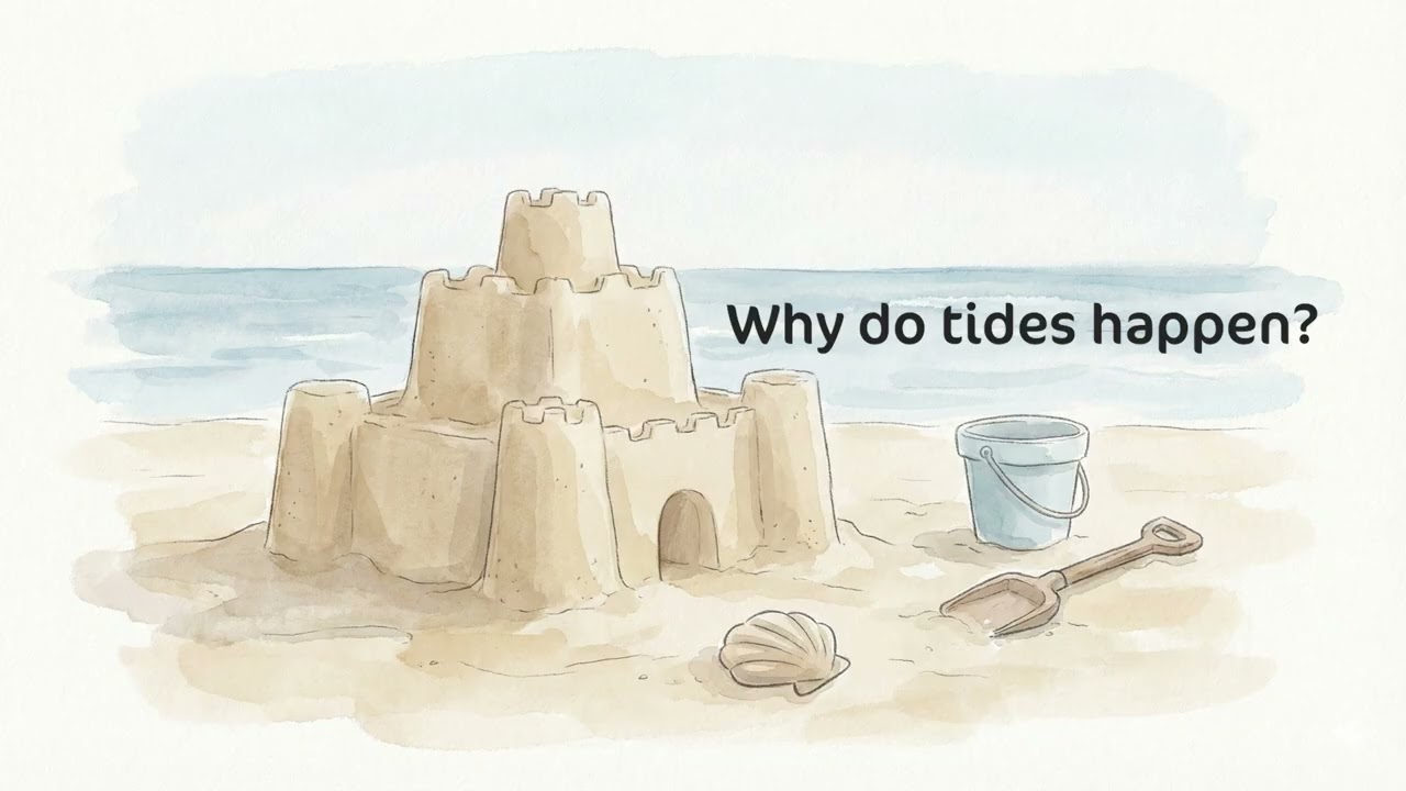 Easy Science Stories | Why Did the Sandcastle Disappear? | Above Age 7