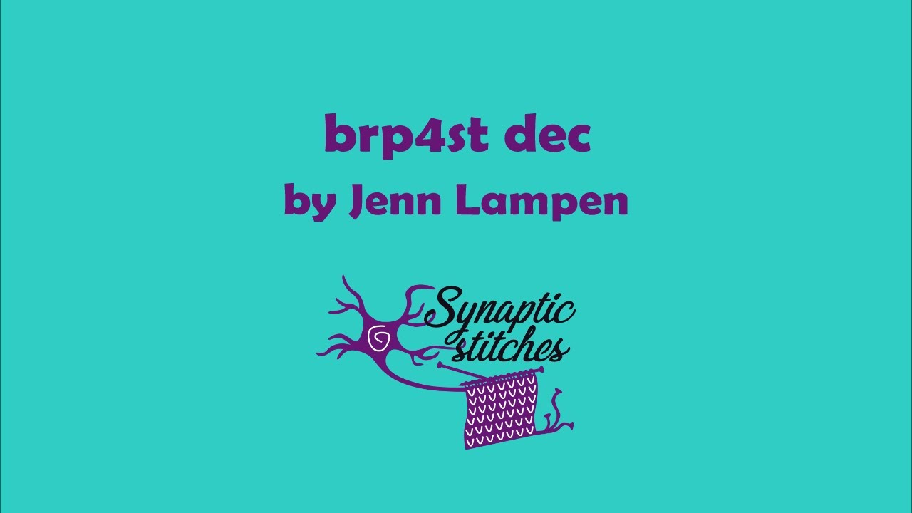 Brioche Purl 4 Stitch Decrease - brp4st dec - YouTube
