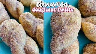 Cinnamon Doughnut Twists Recipe! (4 Ingredients) | How To Make Cinnamon Doughnut Twists