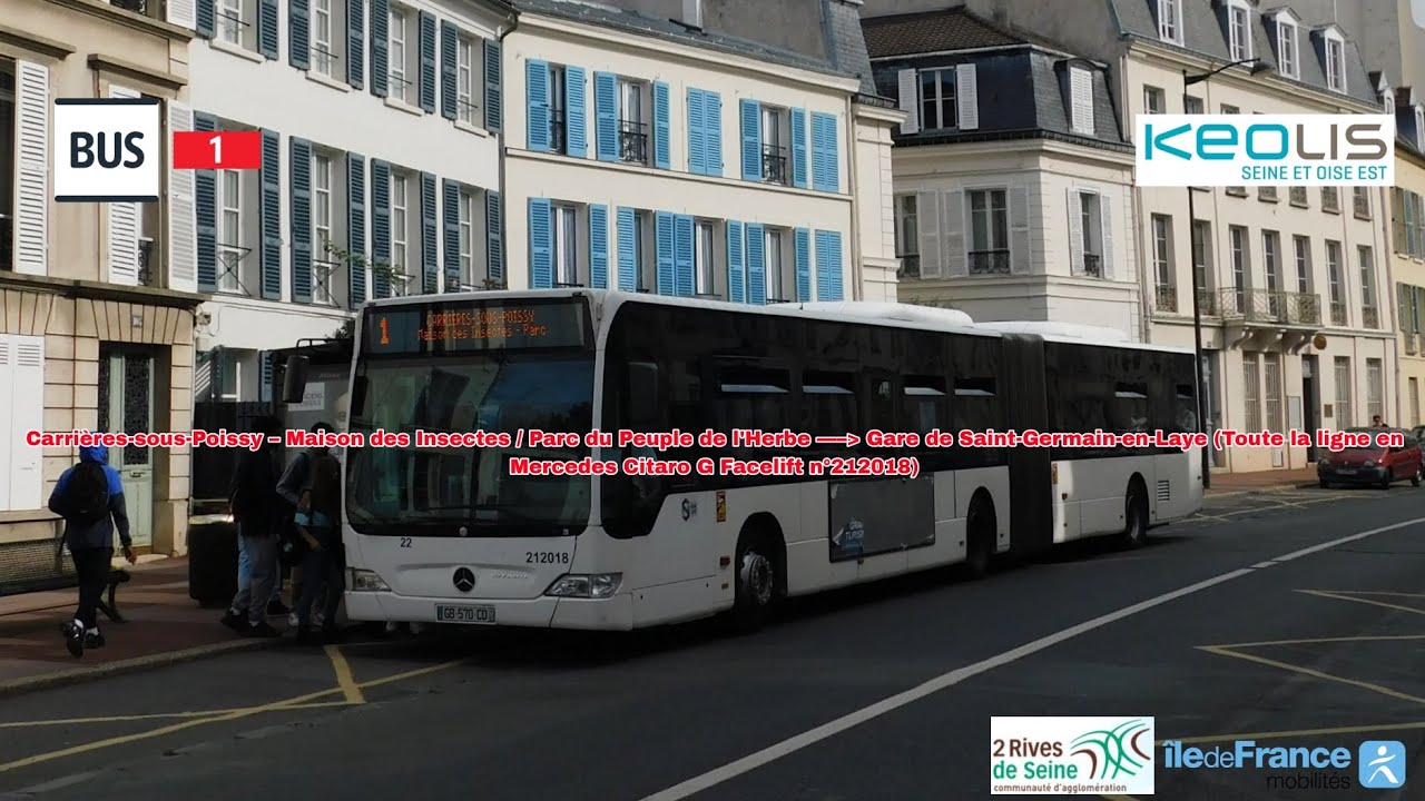 [Ligne 1 KEOLIS SOE] Citaro G FL n°212018 - Maison des Insectes P. de l'Herbe à St-Germain-en-L.