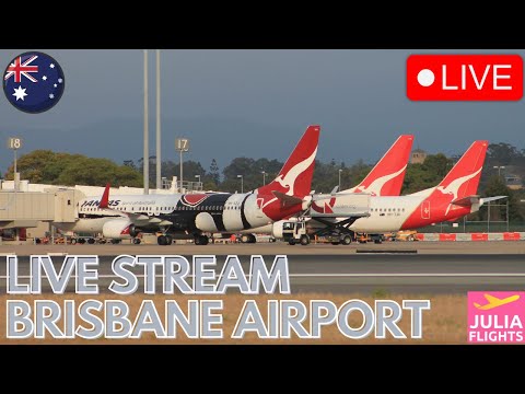 🔴 LIVE Brisbane International Airport Morning RUSH Plane Spotting Australia (BNE/YBBN)