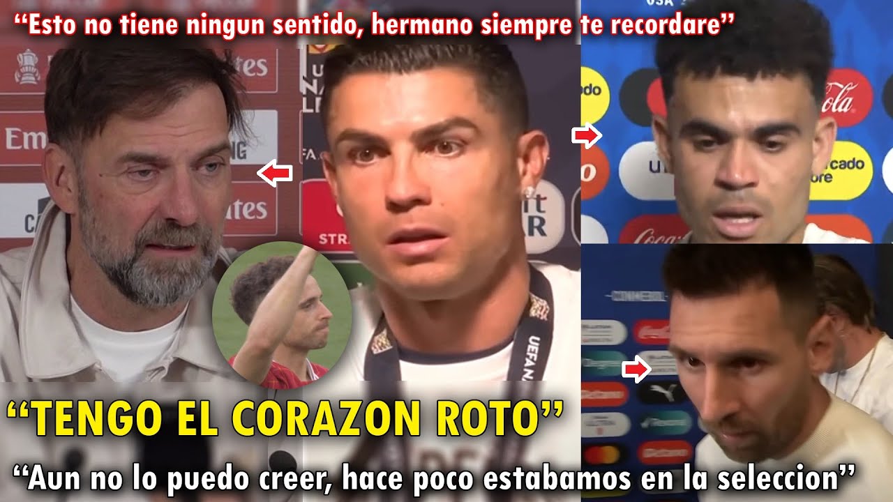 SE QUIEBRAN! CRISTIANO RONALDO, KLOPP, MESSI y MAS REACCIONARON ASI a la MUERTE de DIOGO JOTA HOY