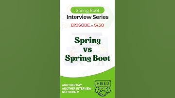 Spring vs Spring Boot: Must-Know differences for interviews! #shorts