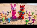 Pinki & Randy Found SECRET Sprunki Footprints in the Desert! 😱