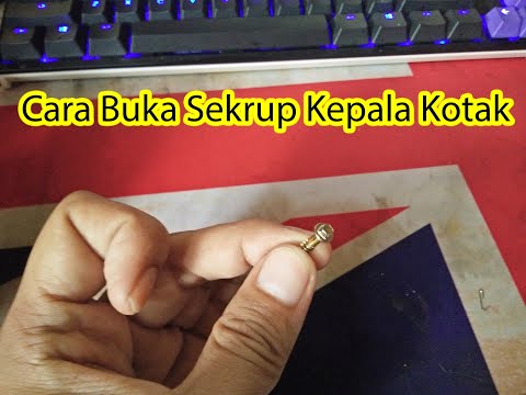 cara buka sekrup stop kontak uticon yang kotak atau sekrup square recess