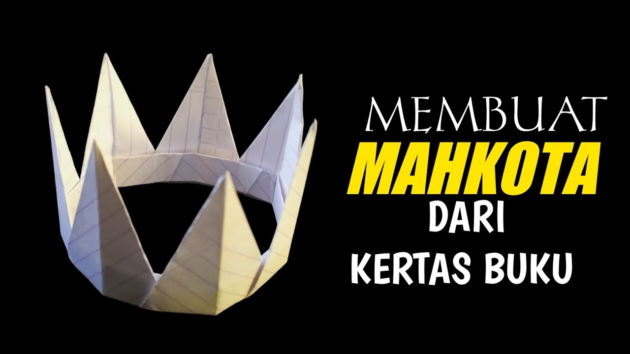 membuat-mahkota-kakek-uus-dari-kertas-how-to-make-a-crown-from-paper