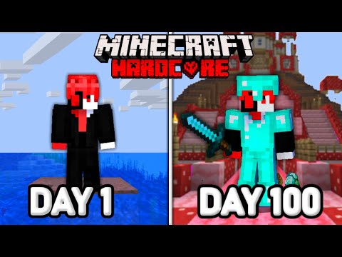 I Survived 100 Days On a Mushroom Island In Minecraft HARDCORE…