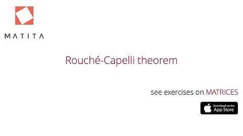 Rouché-Capelli theorem