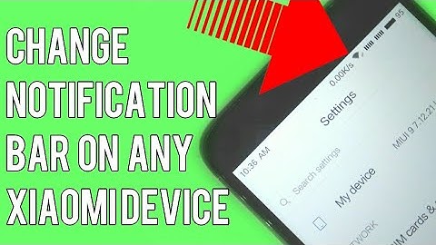 How to Change Notification Bar On Any Xiaomi Device!Redmi Note 4/Redmi 4
