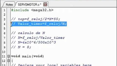 Como dar angulos a un servomotor con un atmega32 programado en codevisionavr.mp4