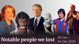 People we lost Celebrity obituaries from the last seven days
