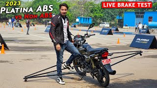 New Platina 110 ABS vs Non ABS : Live Brake Test || क्या सच मे सबसे दमदार है 