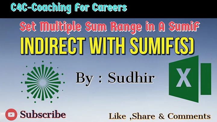 Sumif (s) With Multi Sum Range With Indirect Function | Indirect Function With Sumifs