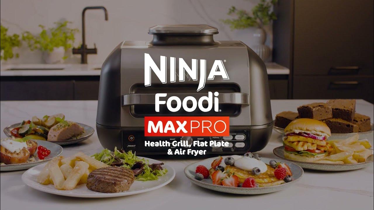 Versatile Ninja Foodi MAX Pro Health Grill, Flat Plate & Air Fryer AG651EU  - Daily Deals