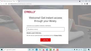 O'Reilly Online: Signing In