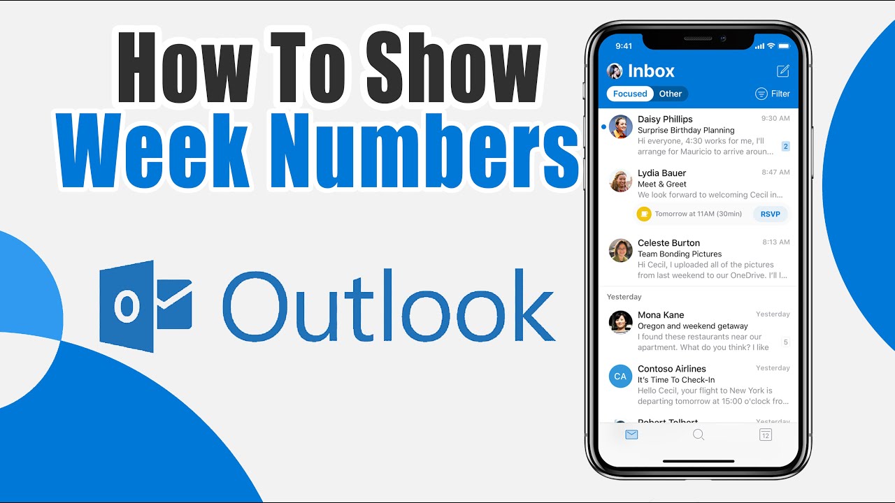 How To Show Week Numbers In Outlook App YouTube