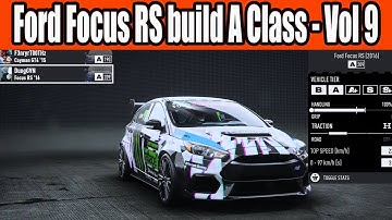 Ford Focus RS build A Class Car in NFS Unbound Vol 9