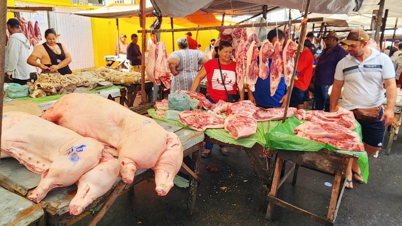 A FEIRA DAS CARNES EM CAPOEIRAS-PE TEM MUITA FARTURA!