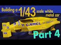 Team Lotus 99T Part 4 on building a 1/43 white metal F1 car kit.