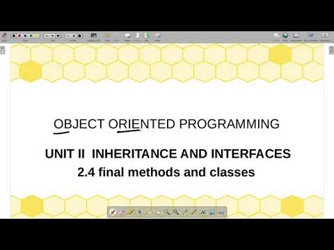 final methods and classes in OOP | EP=20 3rd SEM CS8392 | Quick Through | tamil