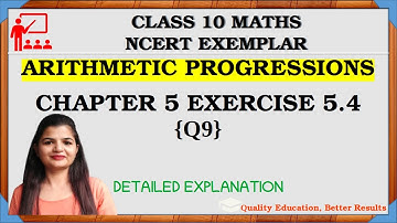 NCERT Exemplar Ex 5.4 (Q9) Arithmetic Progressions Class 10 maths @MathsTeacher