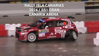 ERC Rally Islas Canarias 2024 / SS1 Gran Canaria Arena #show #2024 #attack #mistakes #viral #bigshow