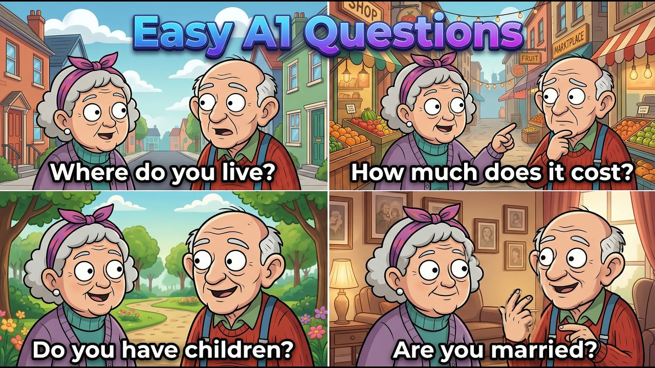 Start Speaking English Today 👵💡 | Easy A1 Questions | English with Grandma
