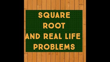 |Real life problems involving square root| part 3, by Asif Ali