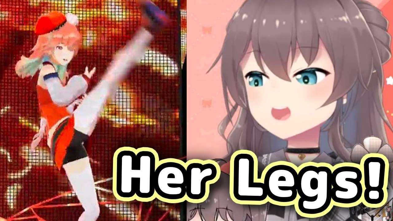 Matsuri Reacts To Kiara's High Leg Kick During Her 3D Debut 【ENG Sub/Hololive】