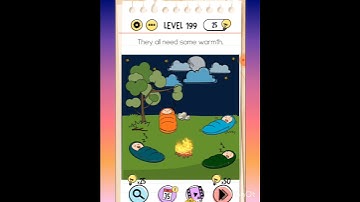 Brain test : Tricky Puzzle Level 199 They all need some warmth